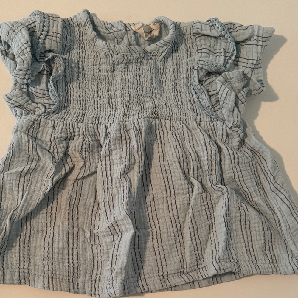 Jessica Simpson Light Blue Ruffled Blouse